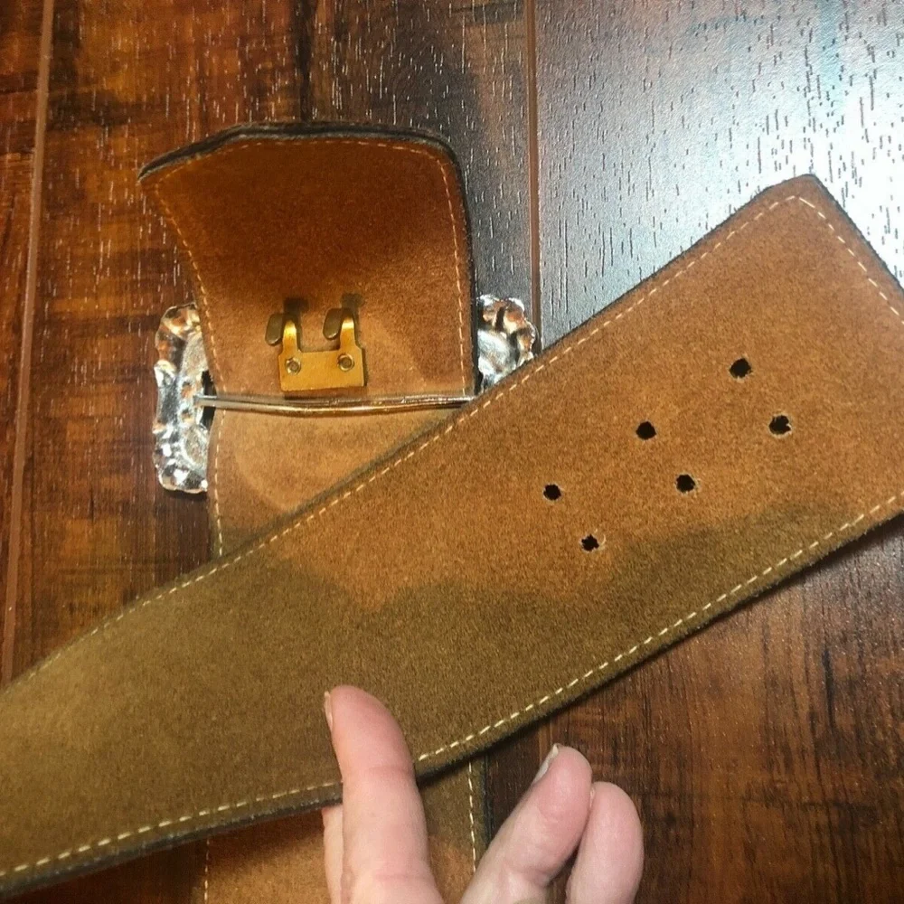 Vintage ANNE KLEIN Vintage Brown Leather Belt